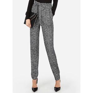 Express high rise paper bag pants